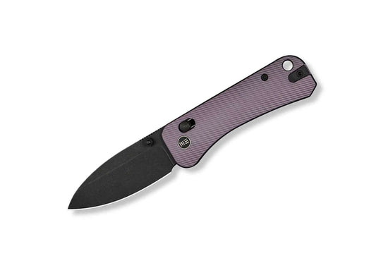 Briceag Banter 2 S35VN Aluminum Purple Black Stonewash WE Knife- Stud, Blocaj