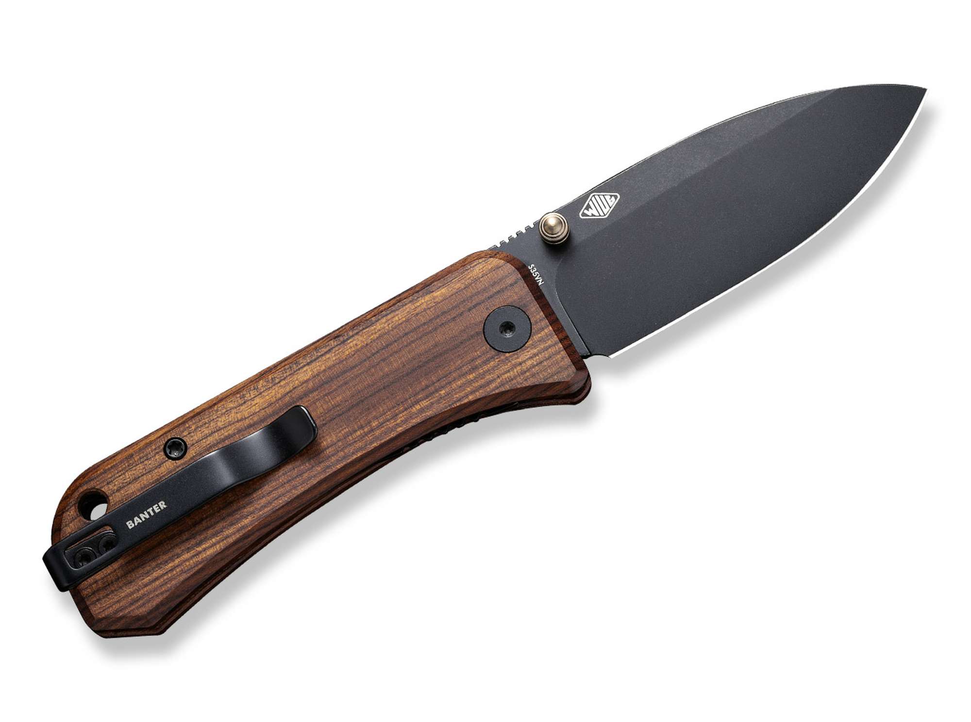 Briceag Banter Cuibourtia WE Knife- Lama CPM-S-35VN, Maner Lemn Cuibourtia
