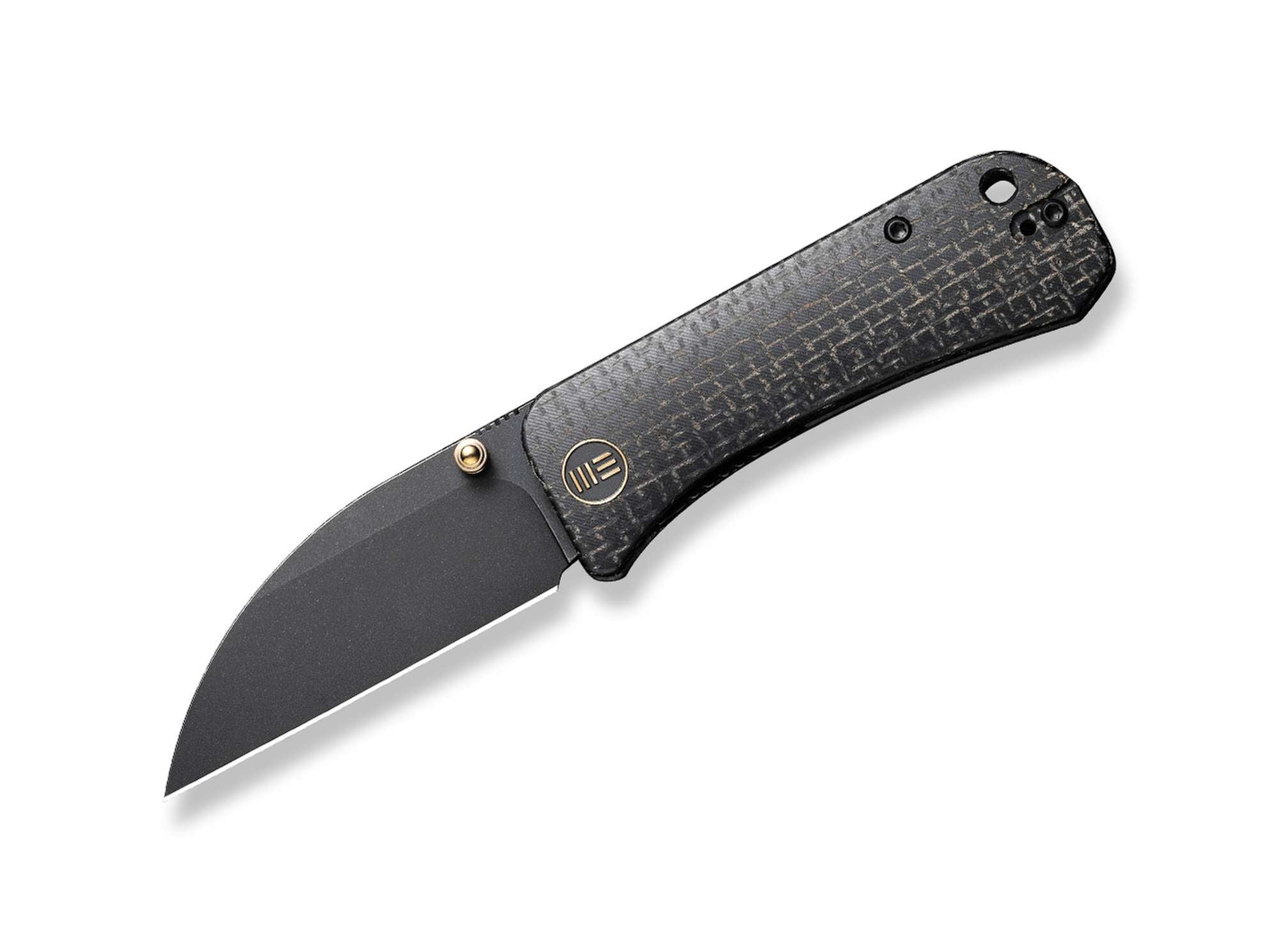 Briceag Banter Wharncliffe Burlap Micarta All Black WE Knife- Lama Wharncliffe, Design Negru