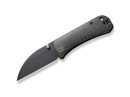 Briceag Banter Wharncliffe Burlap Micarta All Black WE Knife- Lama Wharncliffe, Design Negru