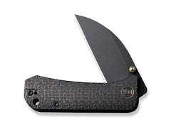 Briceag Banter Wharncliffe Burlap Micarta All Black WE Knife- Lama Wharncliffe, Design Negru
