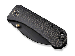 Briceag Banter Wharncliffe Burlap Micarta All Black WE Knife- Lama Wharncliffe, Design Negru