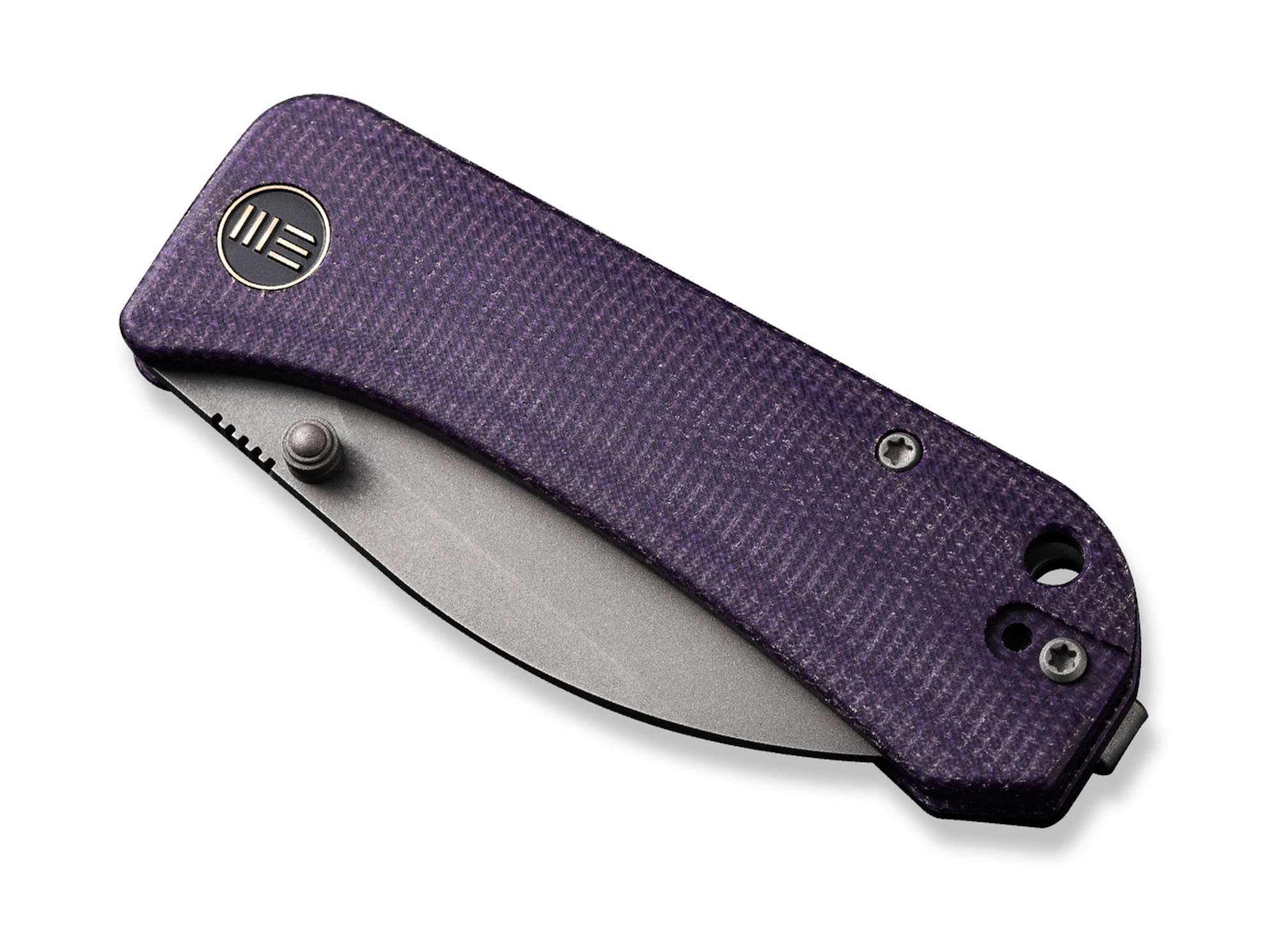 Briceag Banter Wharncliffe Canvas Micarta Purple WE Knife- EDC, Fiabil
