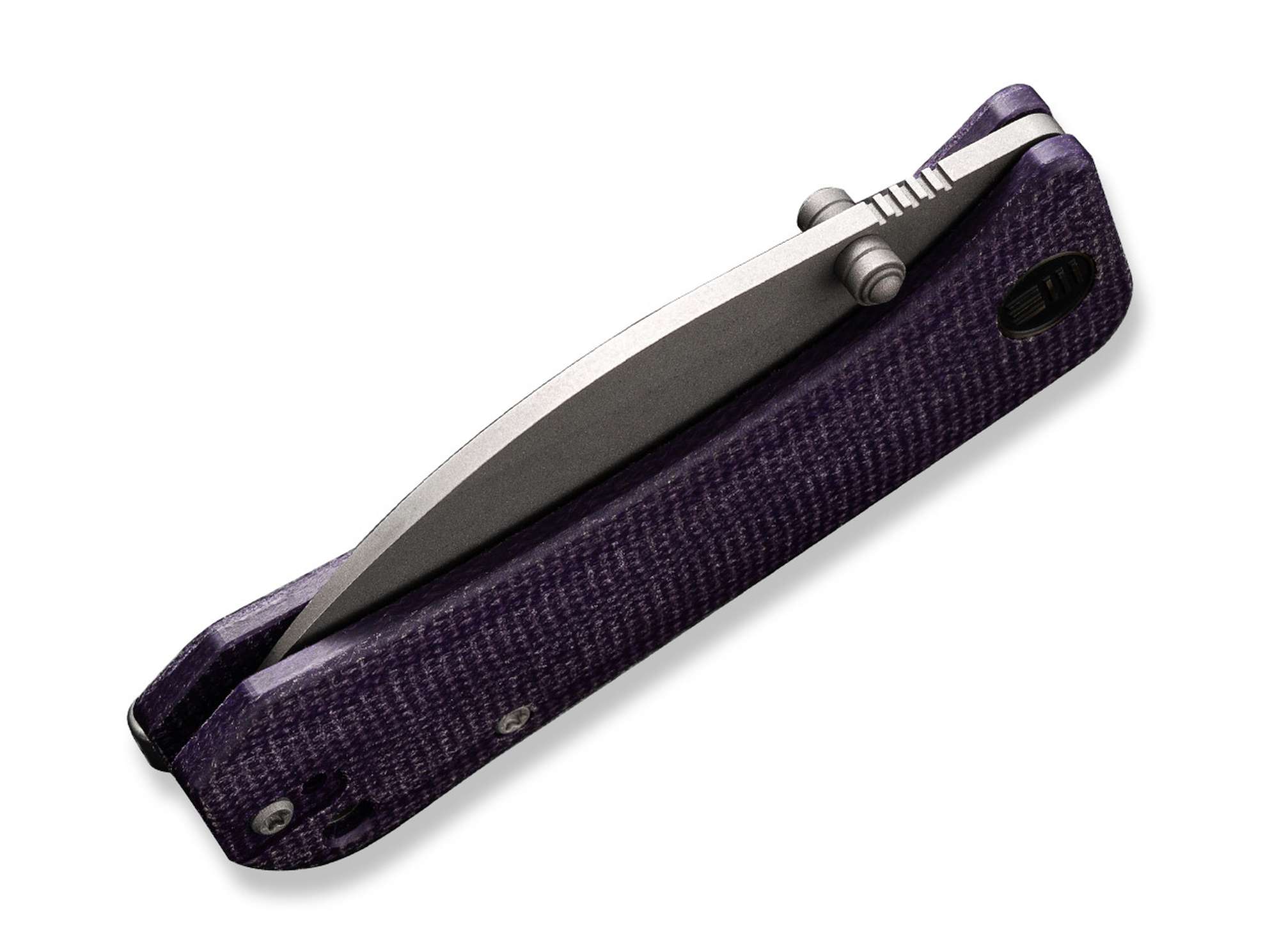 Briceag Banter Wharncliffe Canvas Micarta Purple WE Knife- EDC, Fiabil
