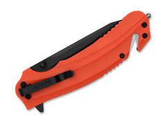 Briceag Barricade Serrated Orange GFN Kershaw- Lama Zimțată, Uneltă Salvare