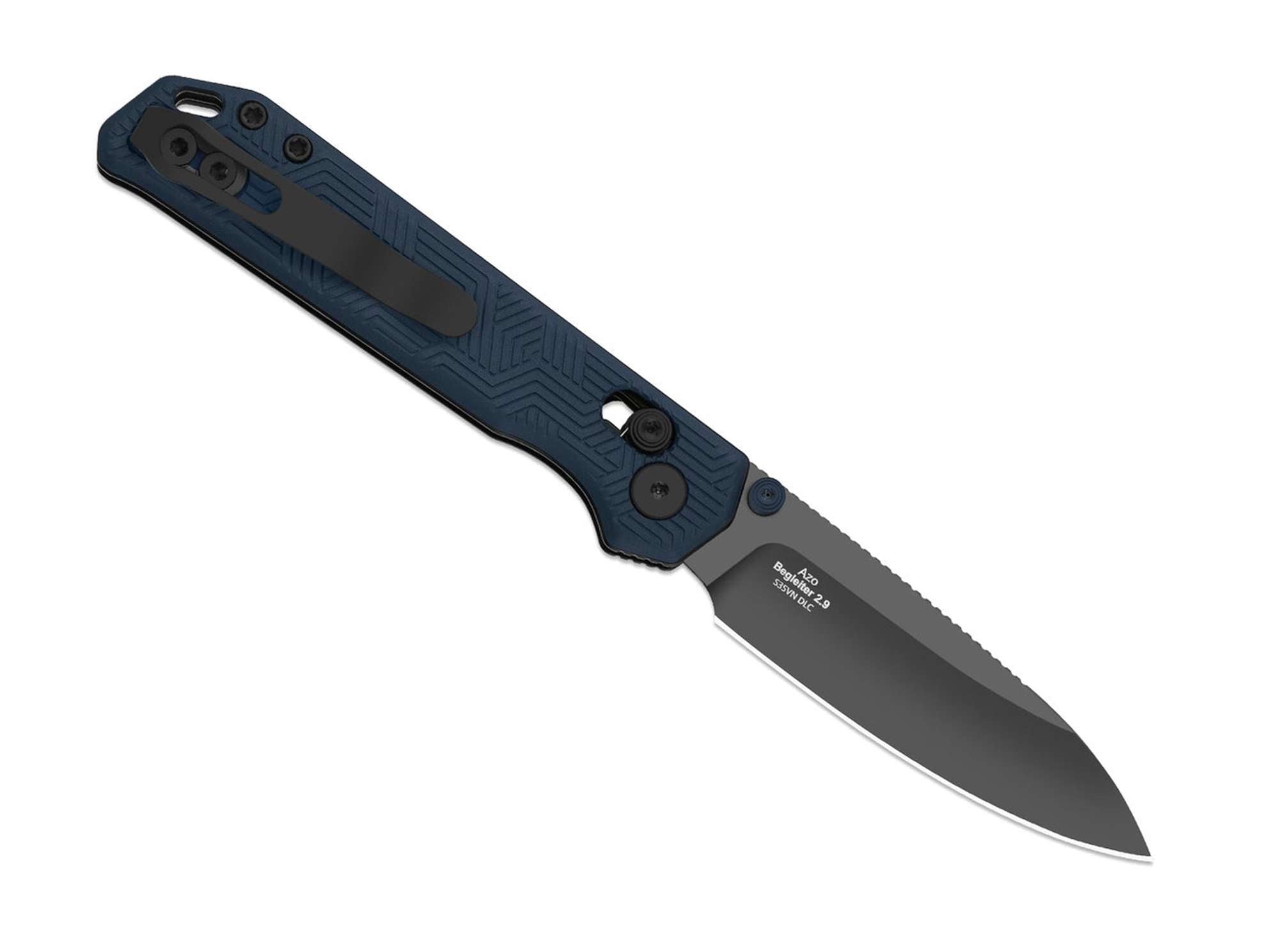 Briceag Begleiter 2.9 S35VN Blue & Black Aluminum DLC Kizer- Blocare Clutch, EDC