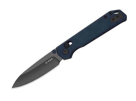 Briceag Begleiter 2.9 S35VN Blue & Black Aluminum DLC Kizer- Blocare Clutch, EDC