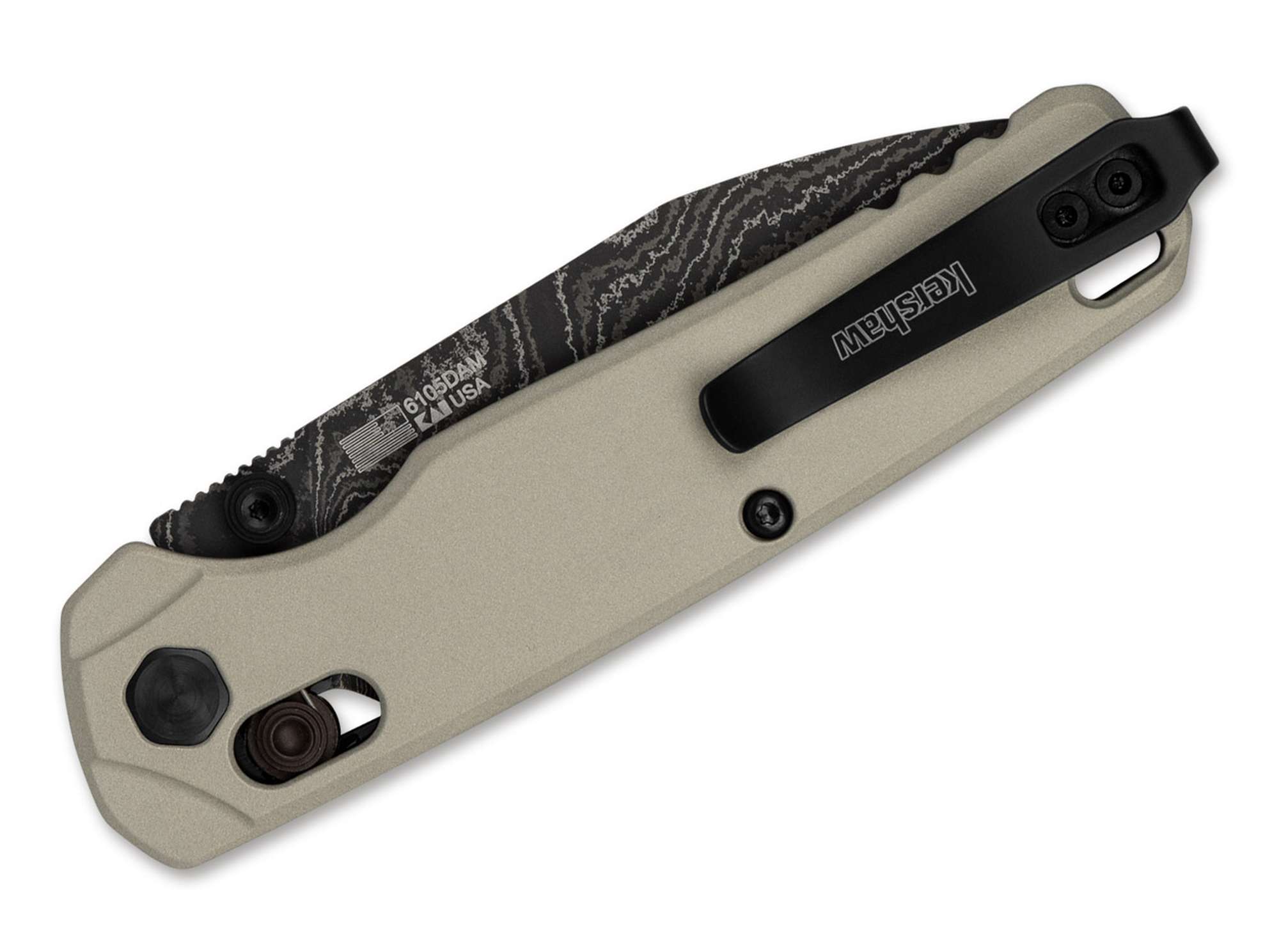 Briceag Bel Air Damascus Kershaw- Lama Damasc, Sistem DuraLock