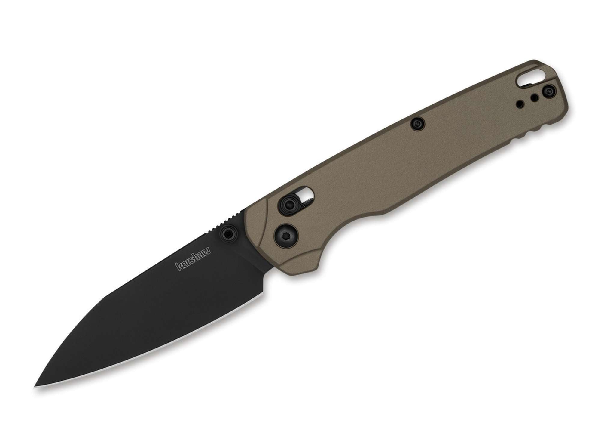 Briceag Bel Air XL Flat Dark Earth Aluminum M4 BLK Kershaw- Otel CPM M4, Mecanism DuraLock