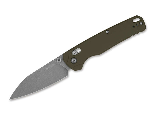 Briceag Bel Air XL Olive Aluminum 3V Coated WF Kershaw- Otel CPM 3V, DuraLock
