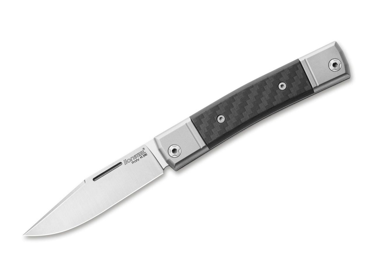 Briceag BestMan I CF LionSteel- Lama M390, Maner Fibra Carbon