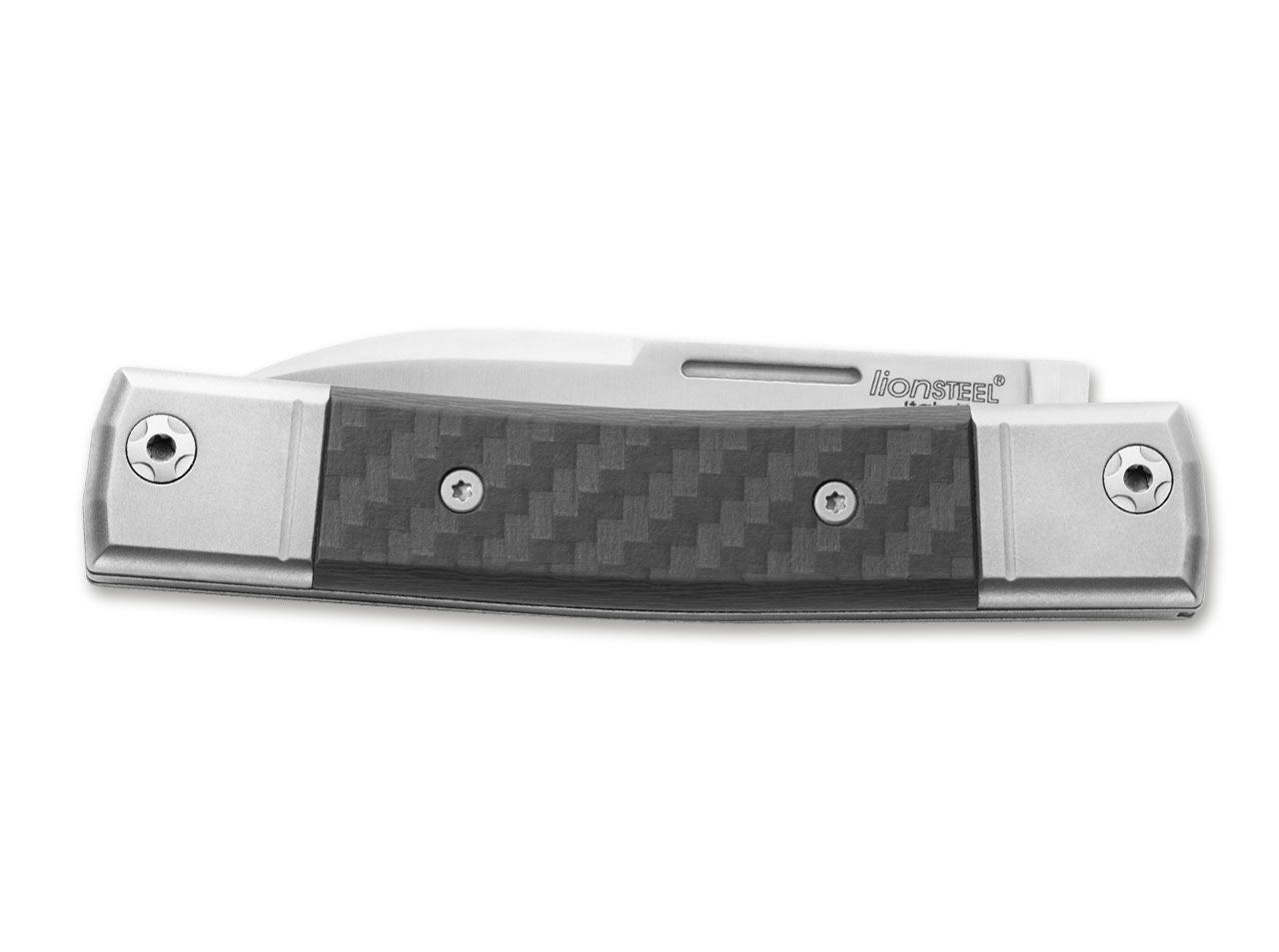 Briceag BestMan I Drop CF LionSteel- Lama M390, Maner Fibra Carbon