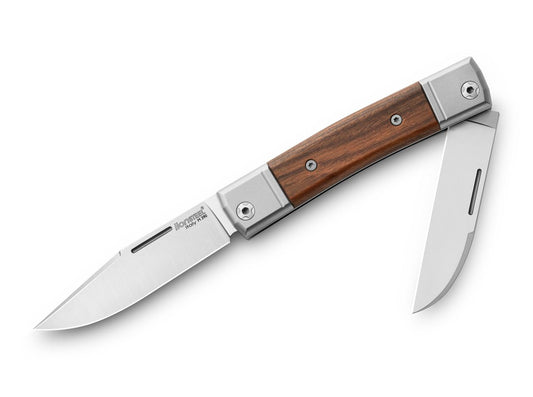 Briceag BestMan II Santos LionSteel- Lame Duble M390, Maner Lemn Santos