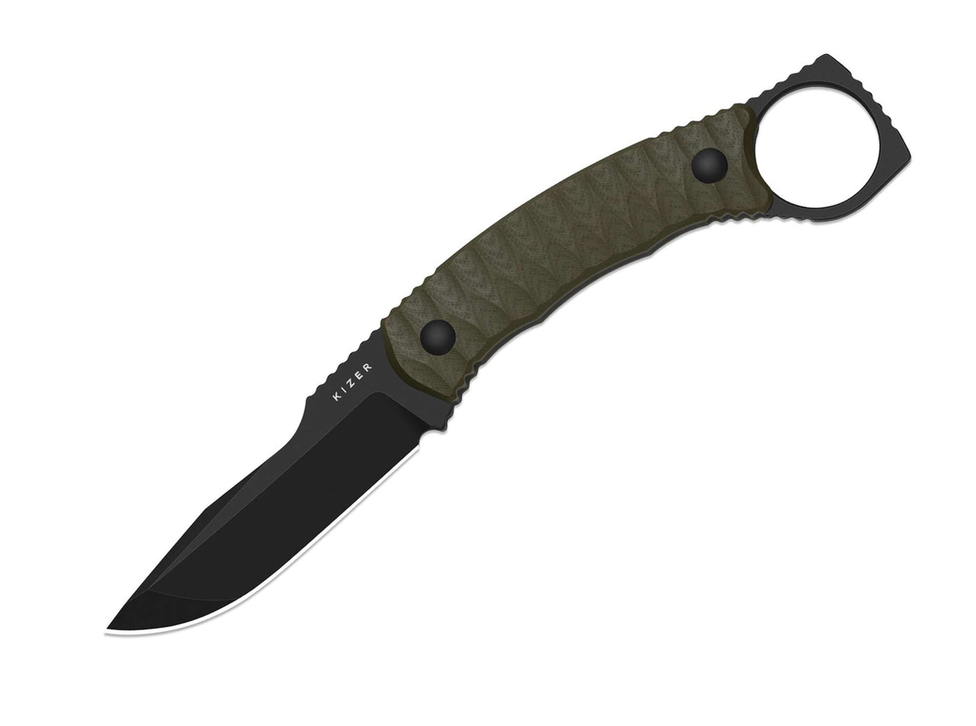 Briceag Billy Bones AEB-L Green G10 PVD Kizer- Lama AEB-L PVD, Maner G10