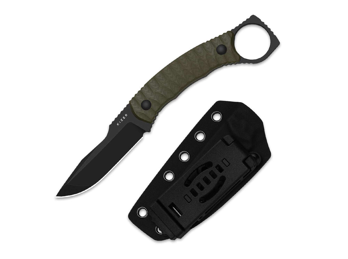 Briceag Billy Bones AEB-L Green G10 PVD Kizer- Lama AEB-L PVD, Maner G10