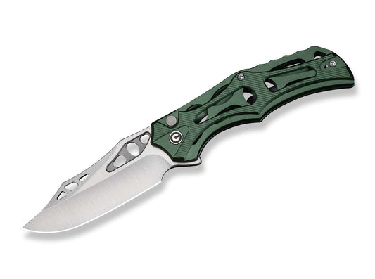 Briceag Biophase Nitro-V Green Aluminum CIVIVI- Maner Aluminiu Verde, Sistem Button Lock