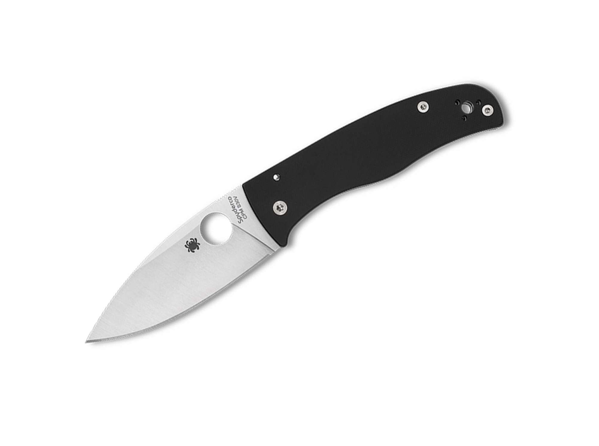 Briceag Bodacious G10 Black PlainEdge Spyderco- Maner G10, Lama S30V