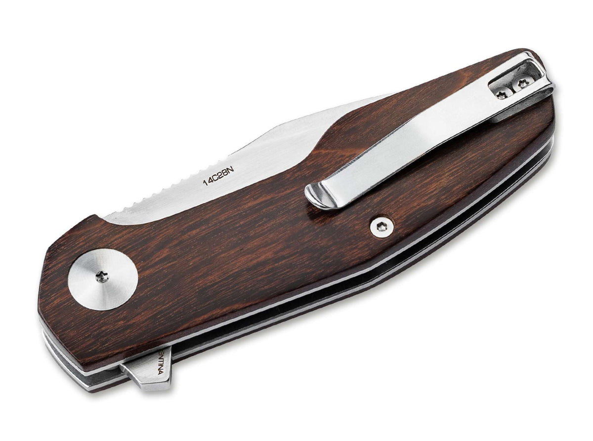 Briceag Böker Argentina Heroína Holz – Cuțit EDC Elegant, Premium și Fiabil
