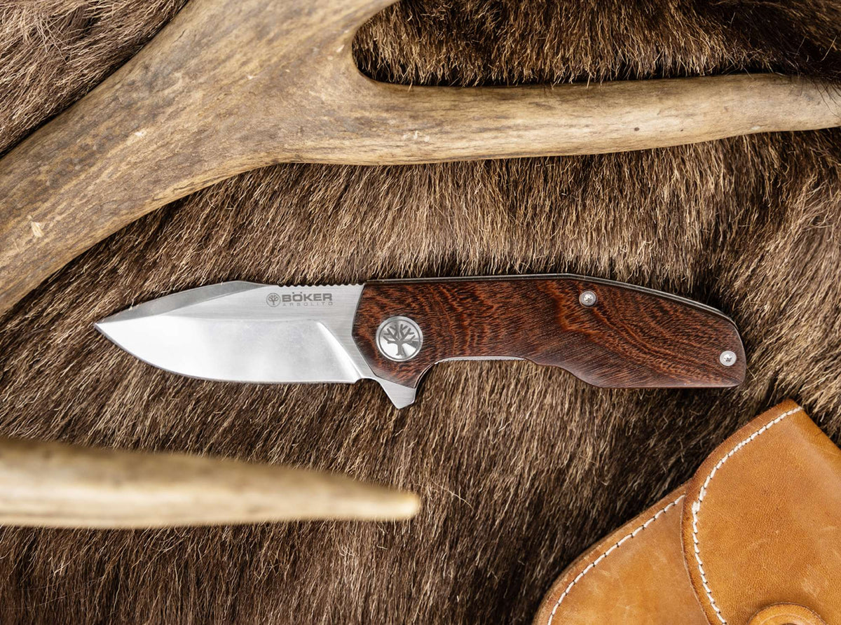 Briceag Böker Argentina Heroína Holz – Cuțit EDC Elegant, Premium și Fiabil