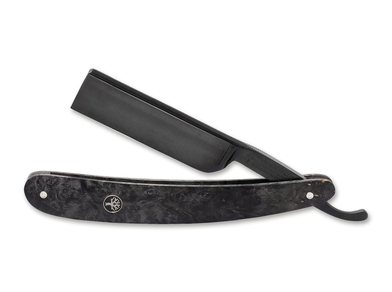 Briceag Böker Black Amboina- Lama Carbon Negru, Maner Lemn Amboina