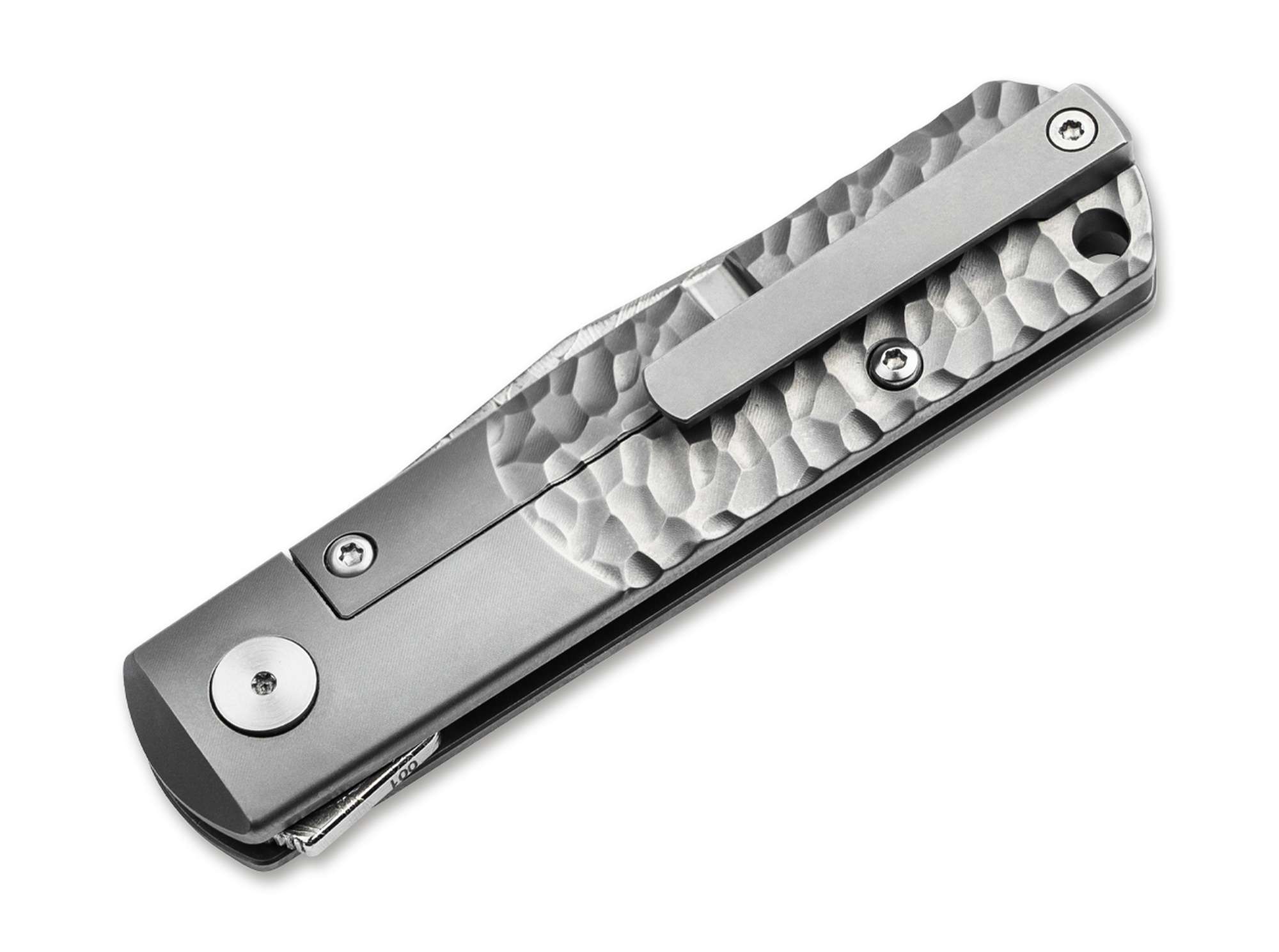 Briceag Böker BRLW Meteorite Damast Platinum Edition- Lama Damasc Meteorit, Acoperire Platină