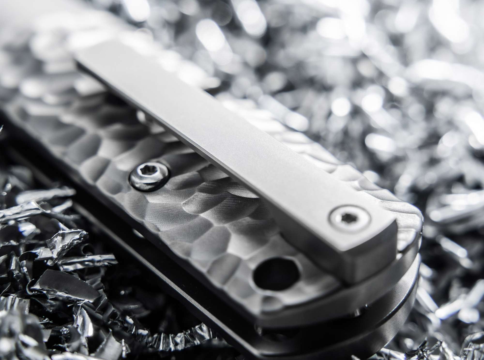 Briceag Böker BRLW Meteorite Damast Platinum Edition- Lama Damasc Meteorit, Acoperire Platină