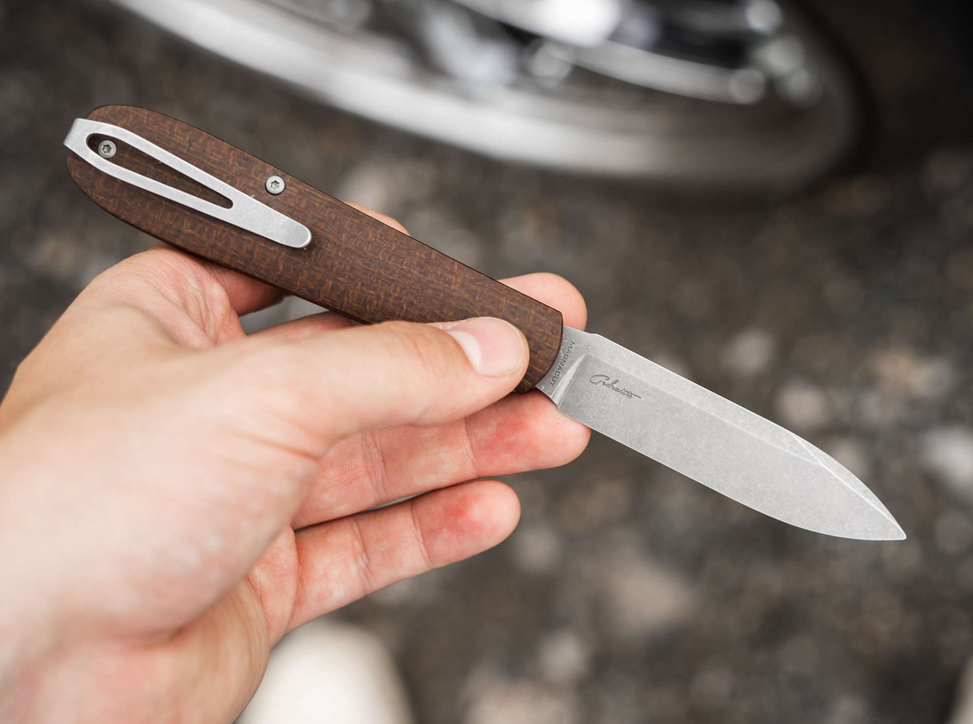 Briceag Böker Coffin Burlap Micarta Böker- Maner Micarta, Lama MagnaCut
