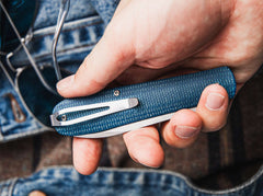 Briceag Böker Coffin Denim Micarta- Maner Micarta, Lama MagnaCut