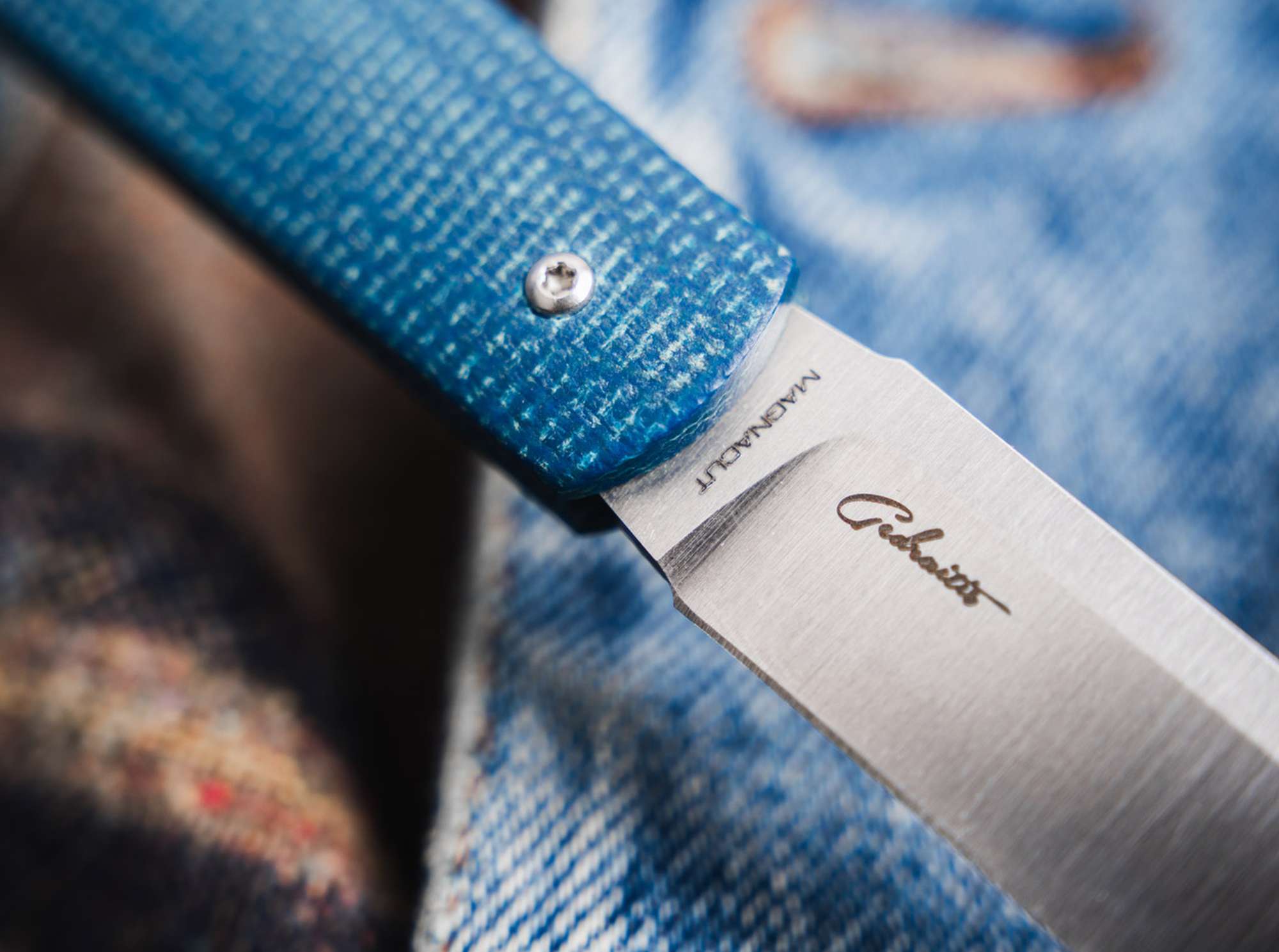 Briceag Böker Coffin Denim Micarta- Maner Micarta, Lama MagnaCut