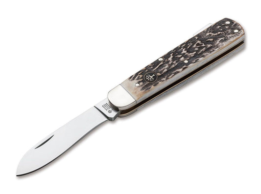 Briceag Böker Hunters Knife Mono CPM Böker- Lamă CPM-CruWear, Mâner Hirschhorn