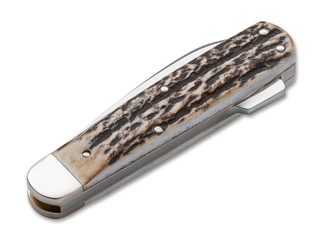Briceag Böker Hunters Knife Mono CPM Böker- Lamă CPM-CruWear, Mâner Hirschhorn