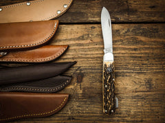 Briceag Böker Hunters Knife Mono CPM Böker- Lamă CPM-CruWear, Mâner Hirschhorn