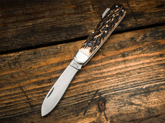 Briceag Böker Hunters Knife Mono CPM Böker- Lamă CPM-CruWear, Mâner Hirschhorn