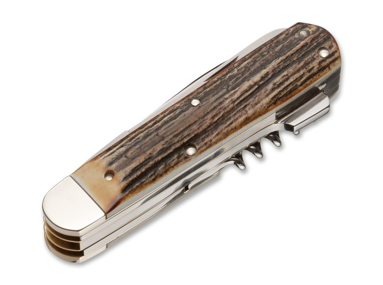 Briceag Böker Hunters Knife Quadro CPM Heinr. Böker Baumwerk GmbH- Maner Stag, Lama CPM