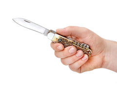 Briceag Böker Hunters Knife Quadro CPM Heinr. Böker Baumwerk GmbH- Maner Stag, Lama CPM