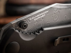 Briceag Böker Kalashnikov Bayonet Damascus- Lamă Damasc, Mânere Lemn Corn