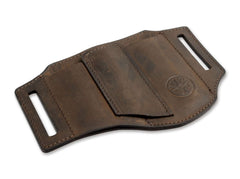 Briceag Böker Leather Holster ED-Three Brown Böker- Piele Nubuc, 3 Compartimente