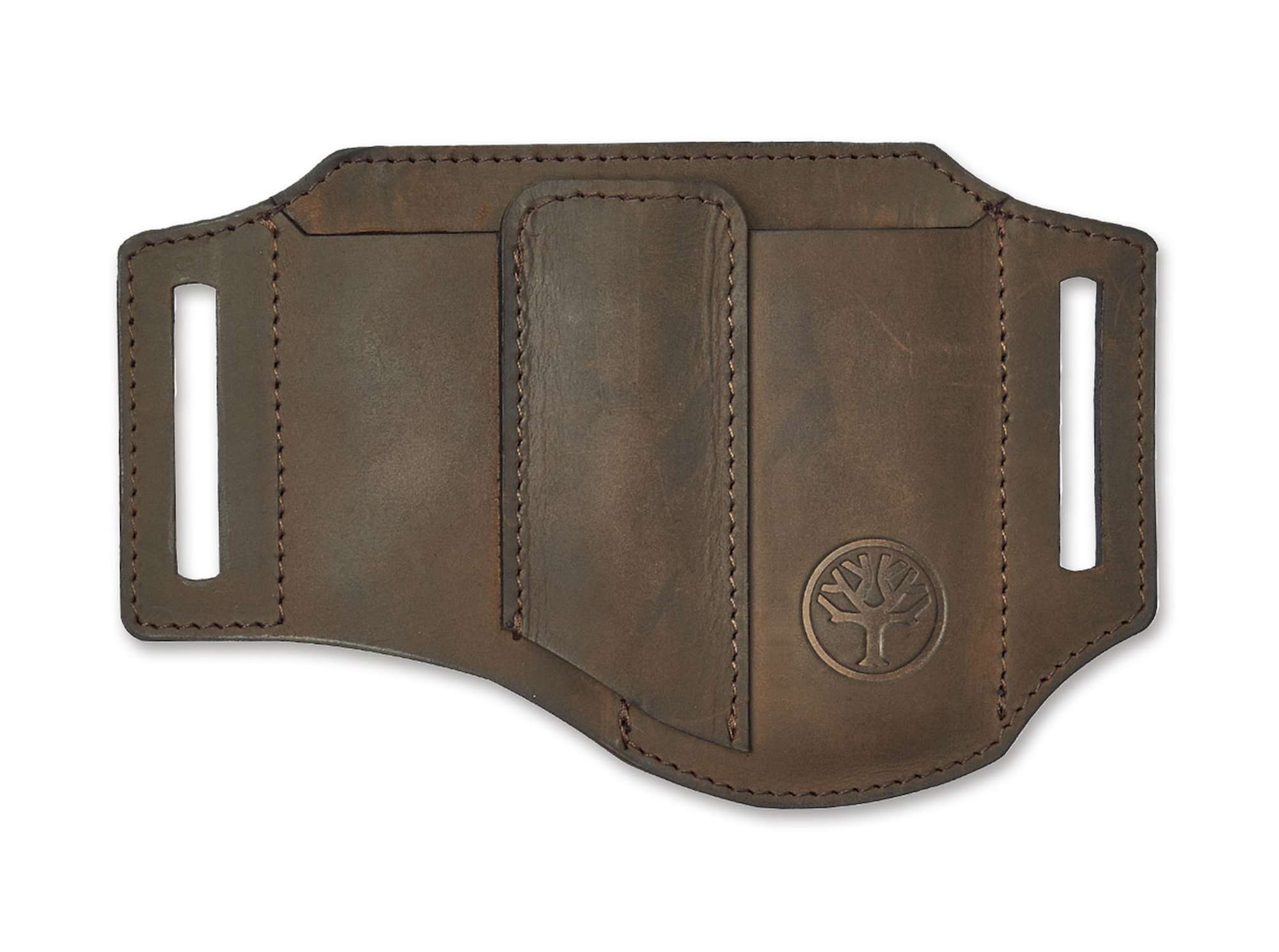 Briceag Böker Leather Holster ED-Three Brown Böker- Piele Nubuc, 3 Compartimente