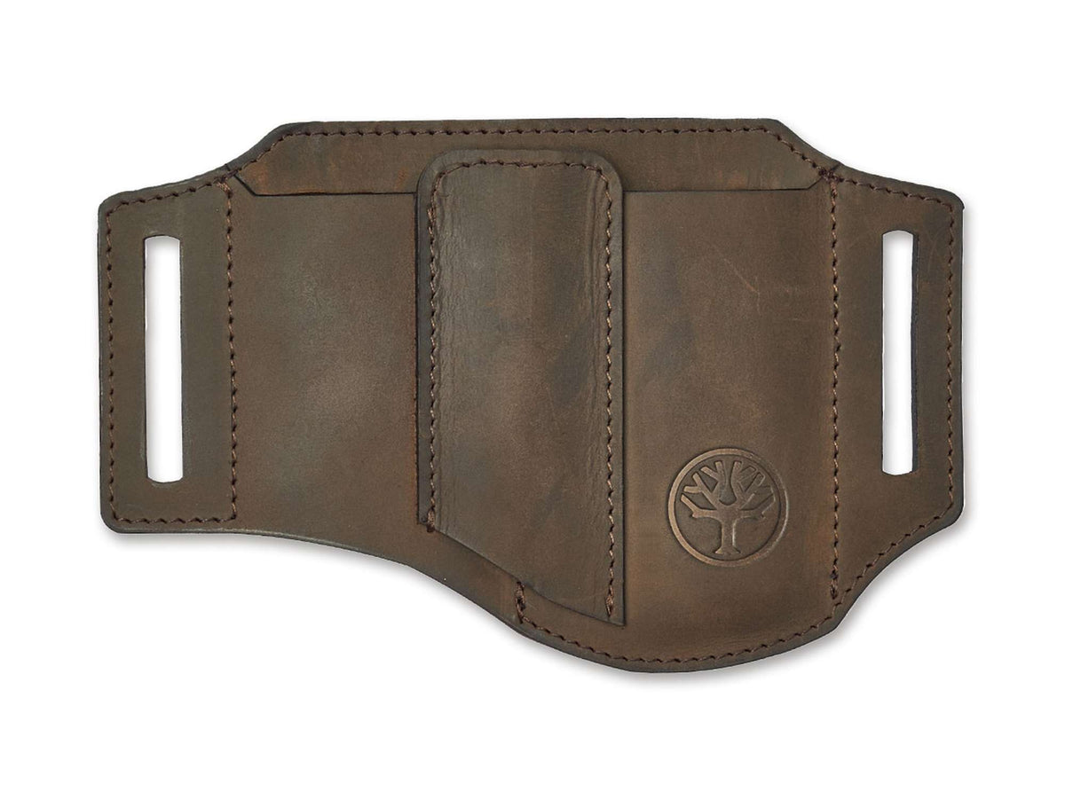 Briceag Böker Leather Holster ED-Three Brown Böker- Piele Nubuc, 3 Compartimente