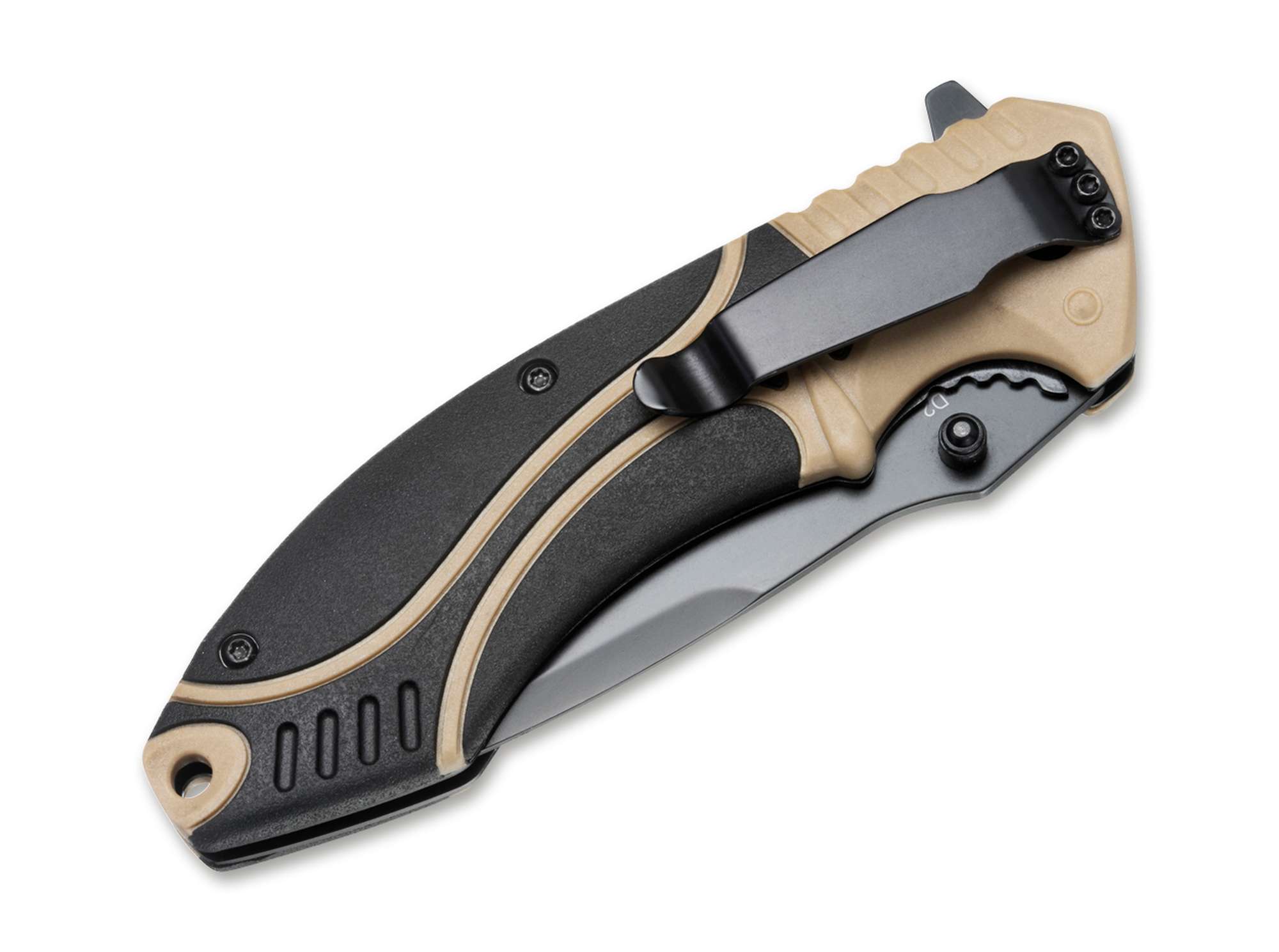 Briceag Böker Plus Advance Desert Pro – Cuțit Tactic EDC D2 pentru Outdoor