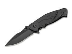 Briceag Böker Plus All Black Pro – Cuțit Tactic EDC D2 Discret și Fiabil