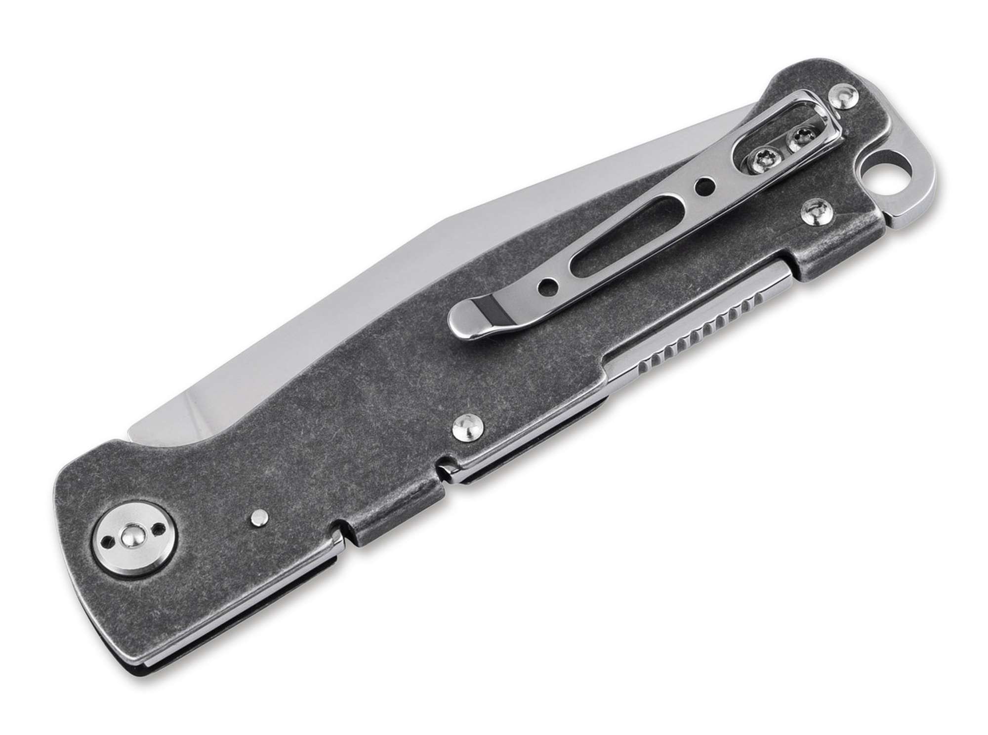 Briceag Böker Plus Atlas Backlock Clippoint – Cuțit EDC Compact, Clasic și Fiabil