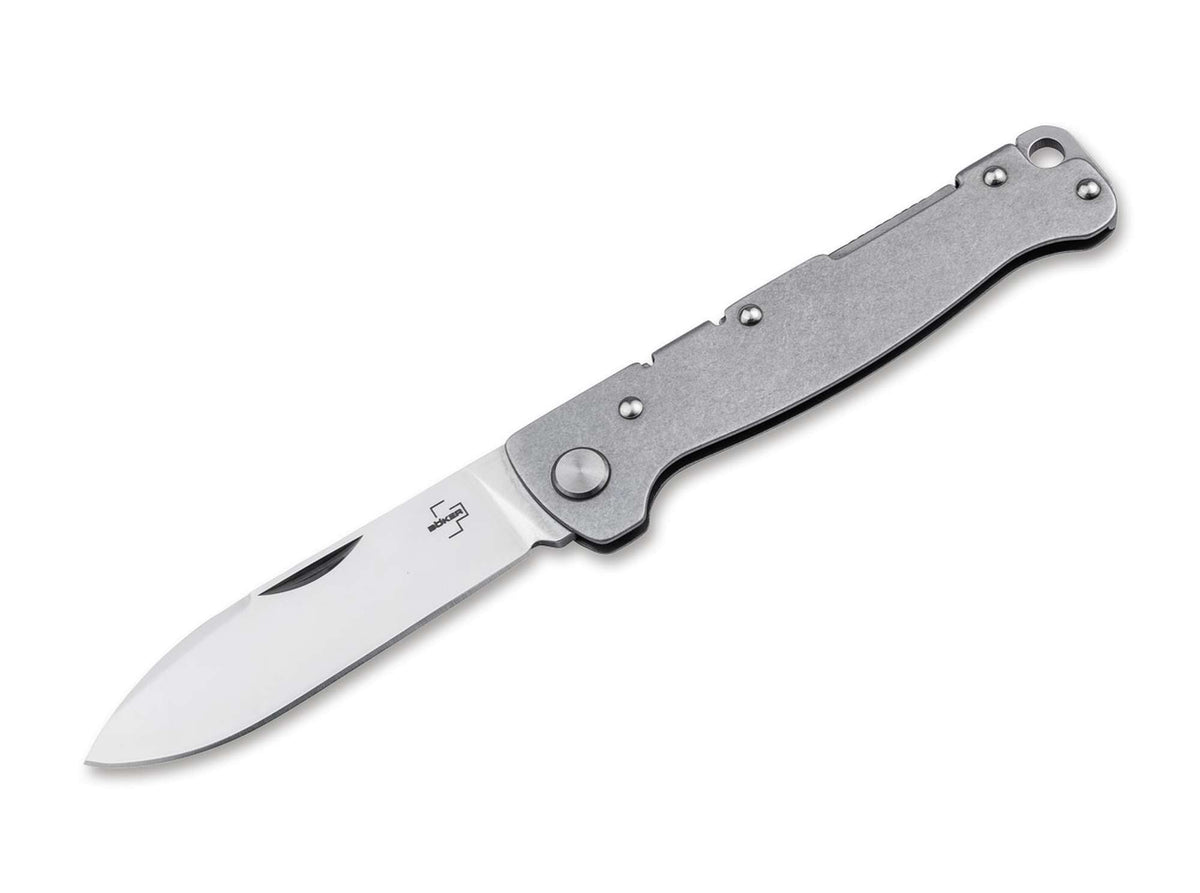 Briceag Böker Plus Atlas Backlock Droppoint – Cuțit EDC Compact, Versatil și Fiabil