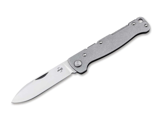 Briceag Böker Plus Atlas Backlock Droppoint – Cuțit EDC Compact, Versatil și Fiabil