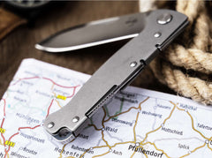 Briceag Böker Plus Atlas Backlock Droppoint – Cuțit EDC Compact, Versatil și Fiabil