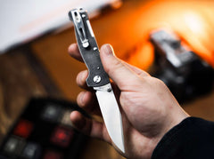 Briceag Böker Plus Atlas Clippoint TS Böker- Lamă D2, Utilizare EDC