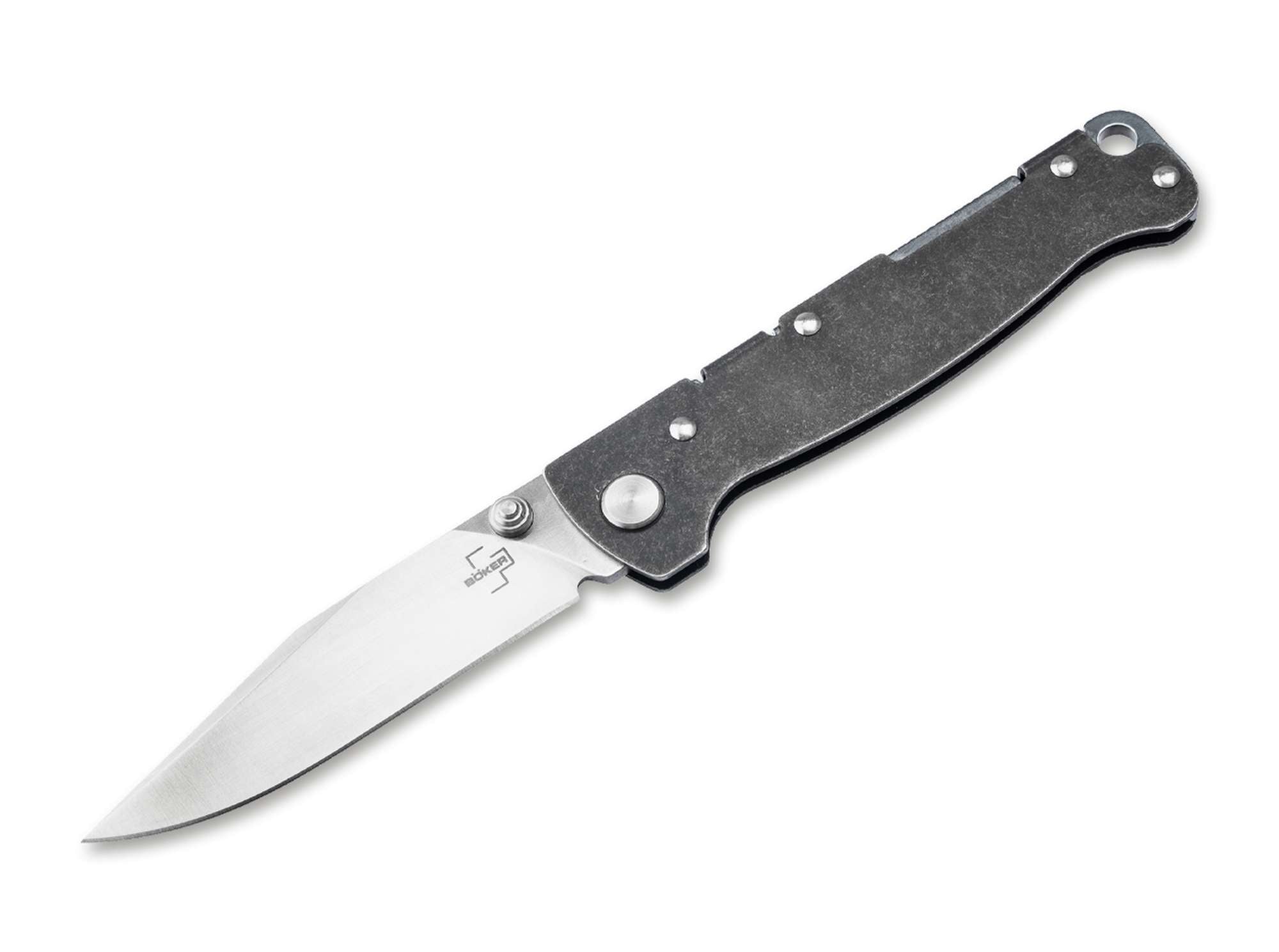 Briceag Böker Plus Atlas Clippoint TS Böker- Lamă D2, Utilizare EDC