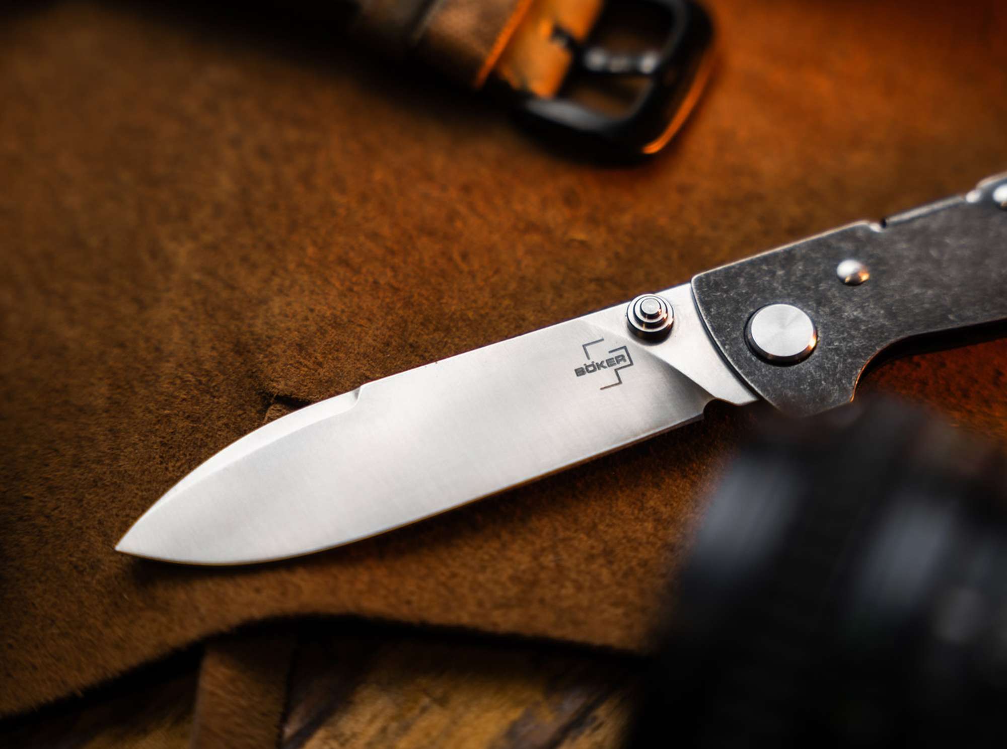 Briceag Böker Plus Atlas Droppoint TS Heinr. Böker Baumwerk GmbH- Lama D2, Utilizare EDC