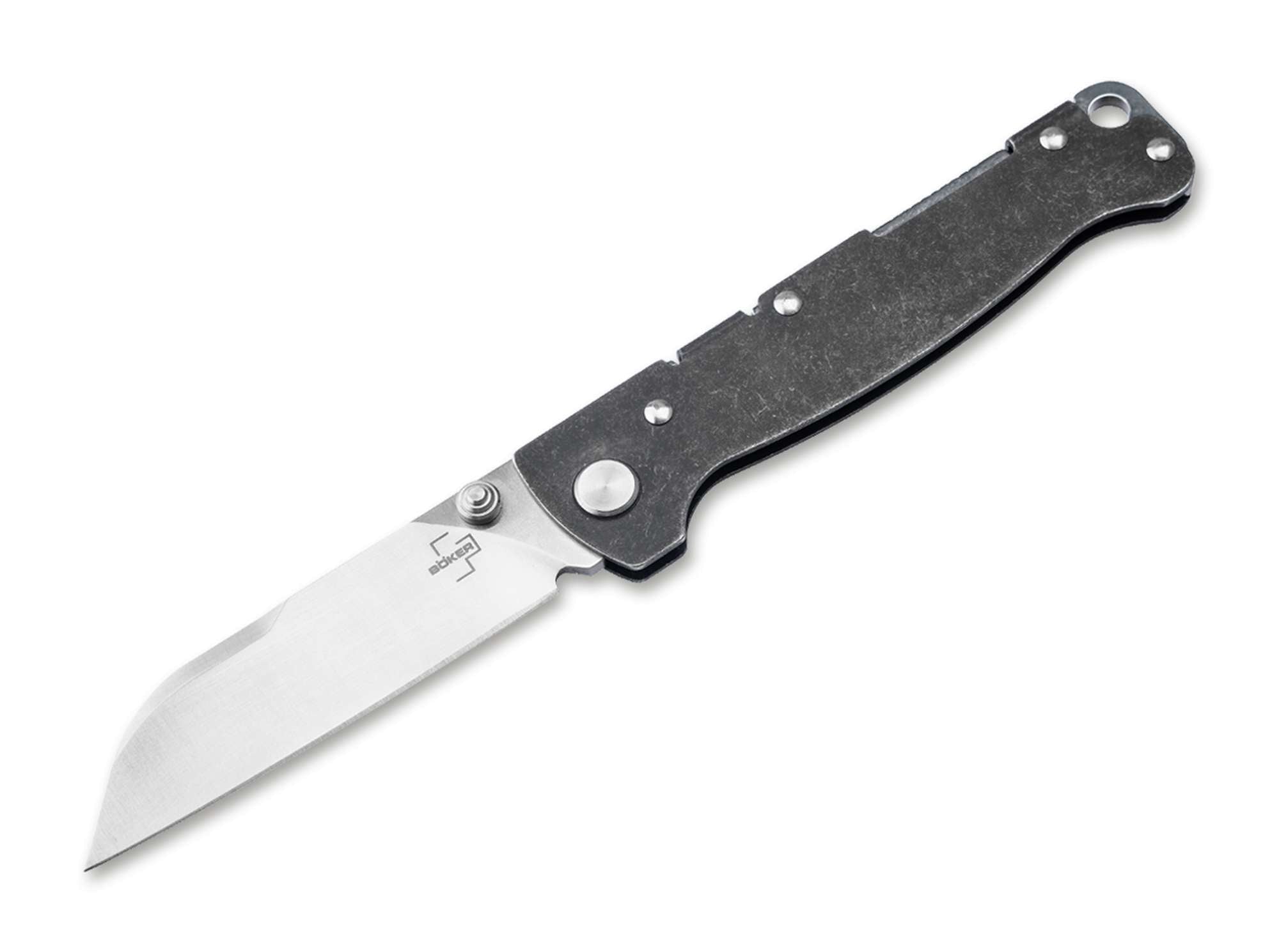 Briceag Böker Plus Atlas Sheepfoot TS – Cuțit EDC Slim D2 cu Backlock