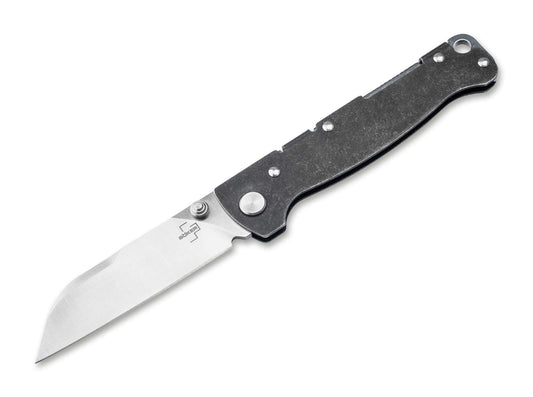 Briceag Böker Plus Atlas Sheepfoot TS – Cuțit EDC Slim D2 cu Backlock